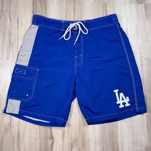 LA Dodgers MLB Genuine Merchandise Men’s Large Blue Swim Trunks